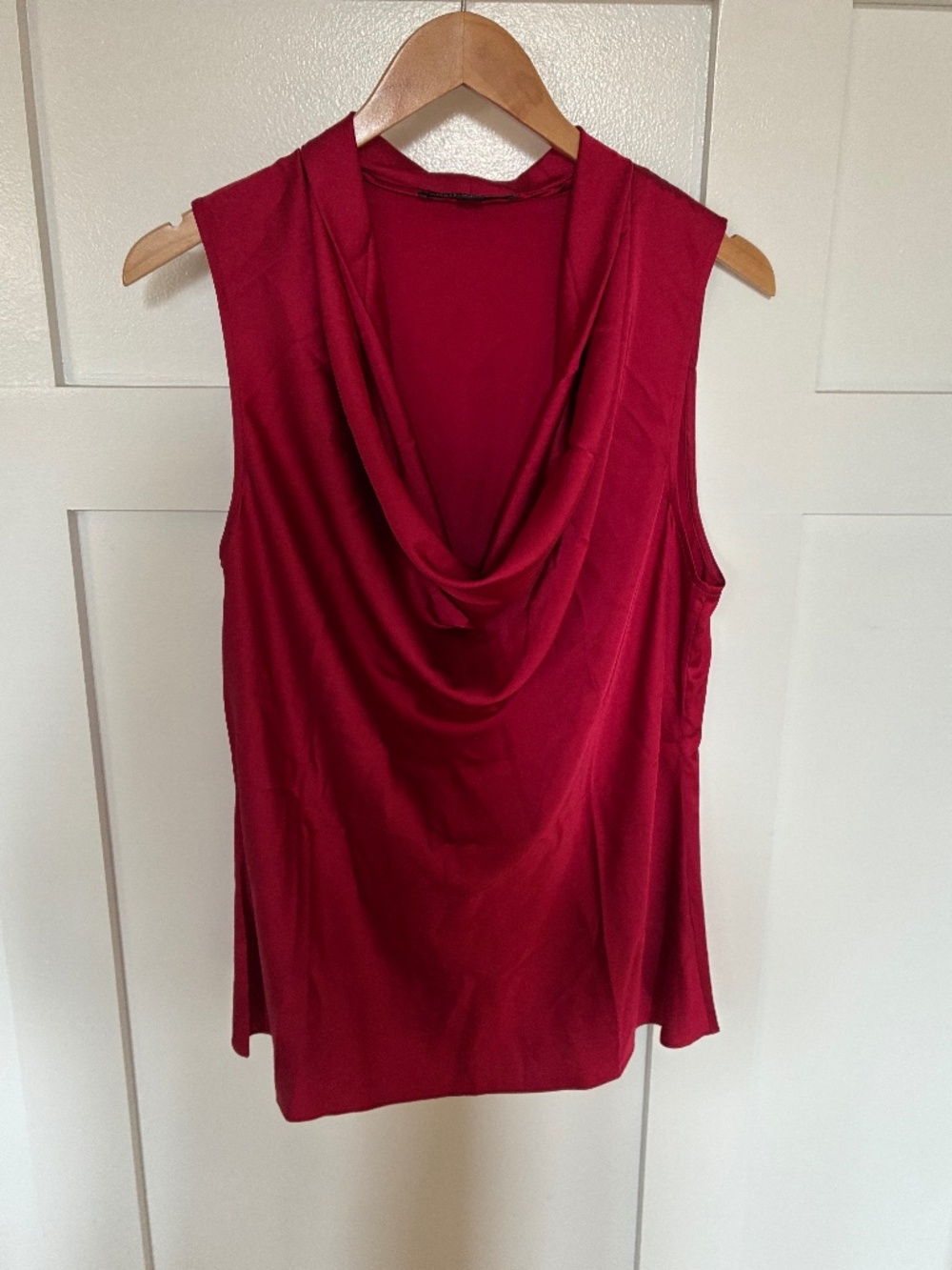 Boston Proper Marilyn charmeuse cowl neck top